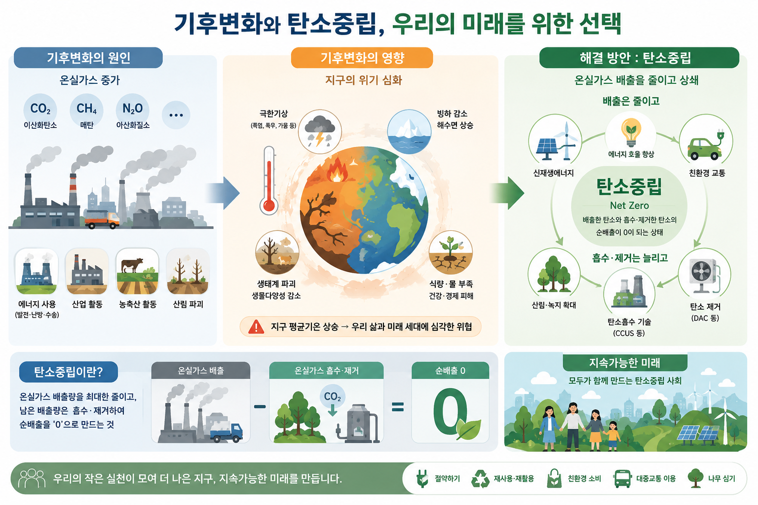 기후변화와 탄소중립 이미지